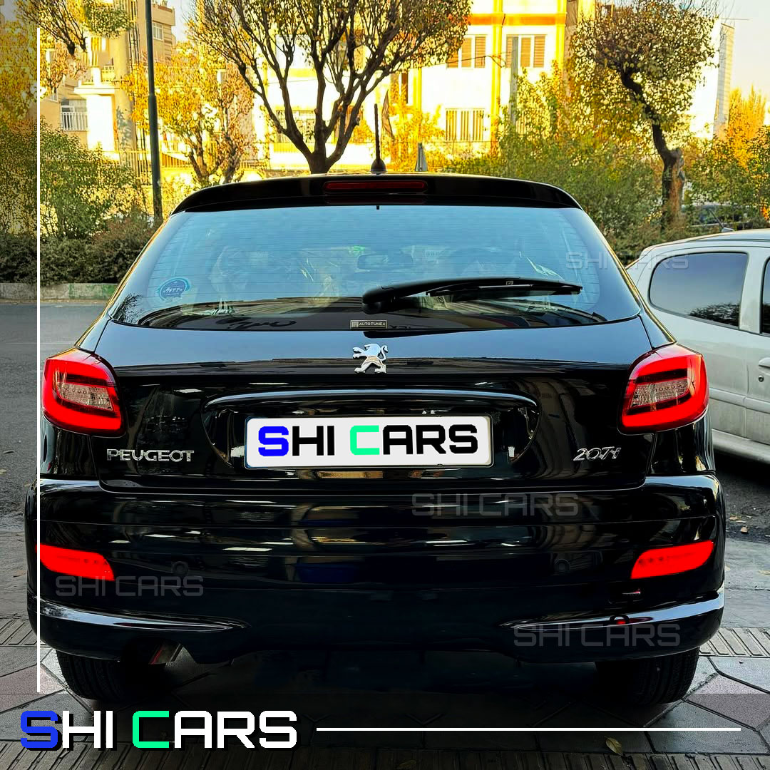فلاپ سپر عقب 207 رنگ مشکی پیانویی - شیکارز