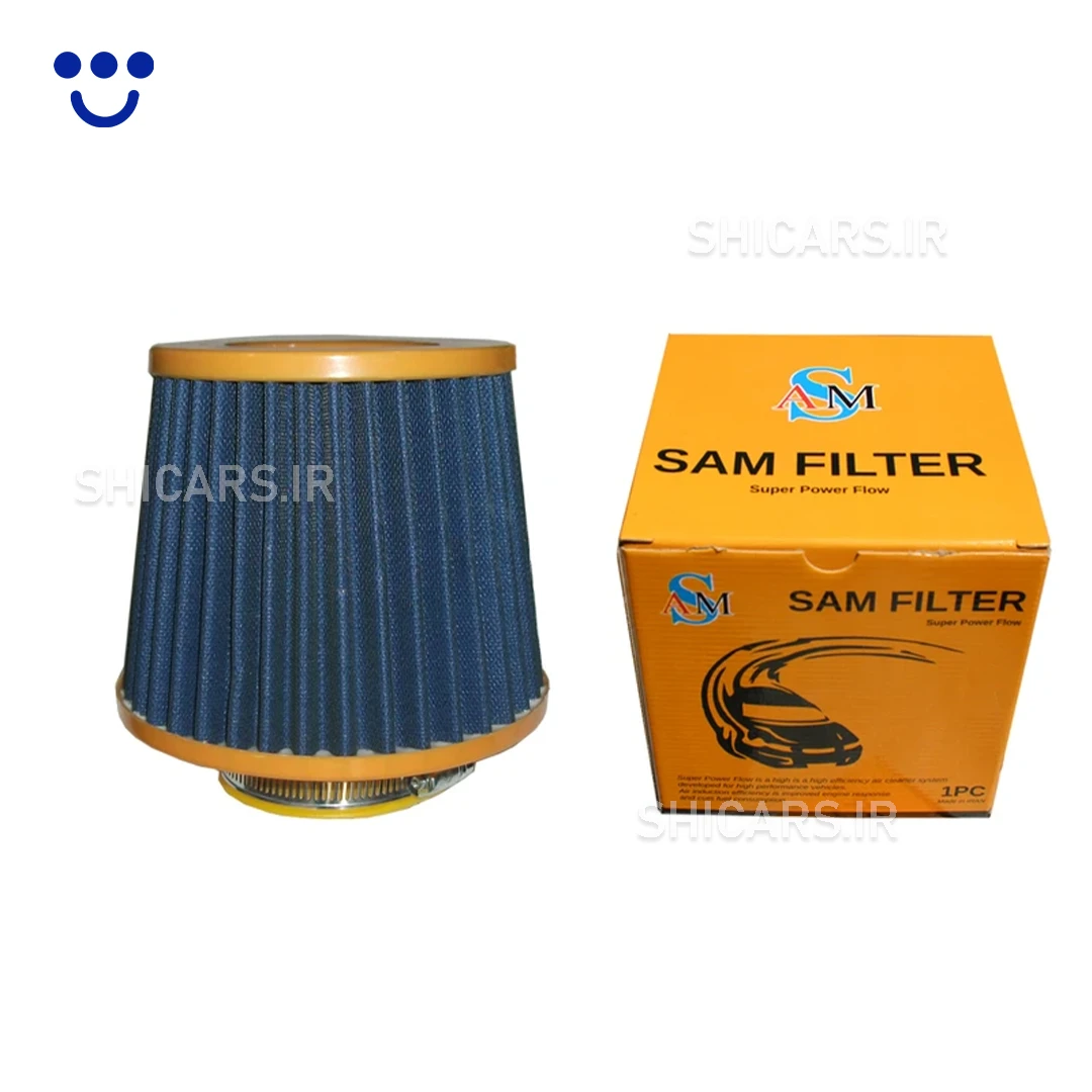 فیلتر هوای اسپرت سام سایز متوسط مدل توری-پارچه – شیکارز